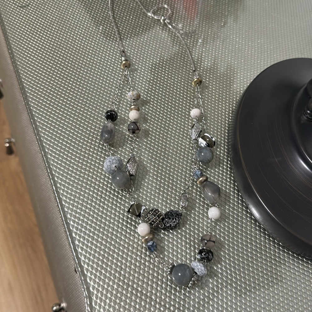Ann Taylor Adjustable Length Two Tier Necklace